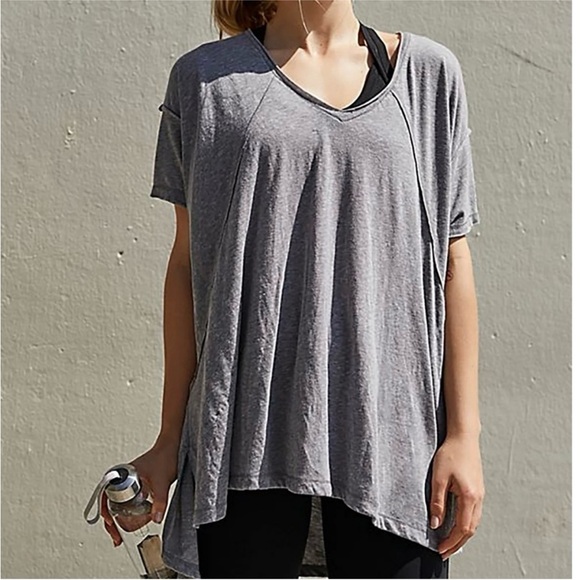 FREE PEOPLE MOVEMENT CITY VIBEZ TUNIC TEE S OVERSIZED - Picture 2 of 14